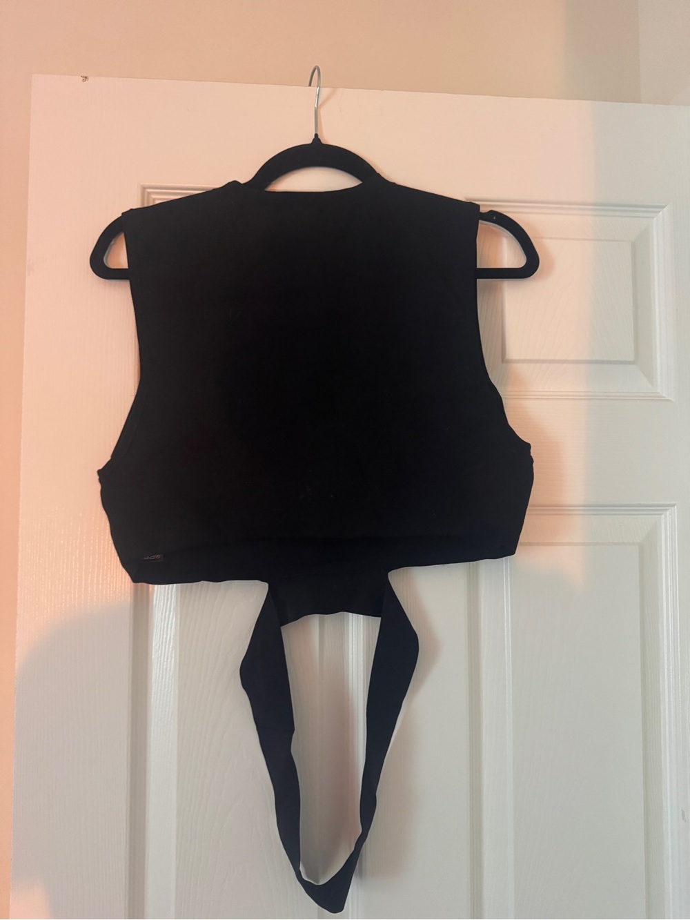 Aritzia Black Women's Crop Top with Cutouts